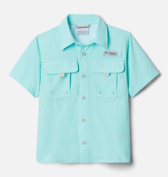 Columbia PFG Bahama Shirts Boys Green USA (US613471)